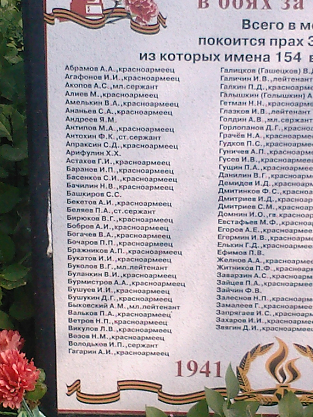 Воинское захоронение у колокольни в селе Лунево. A_aaau10