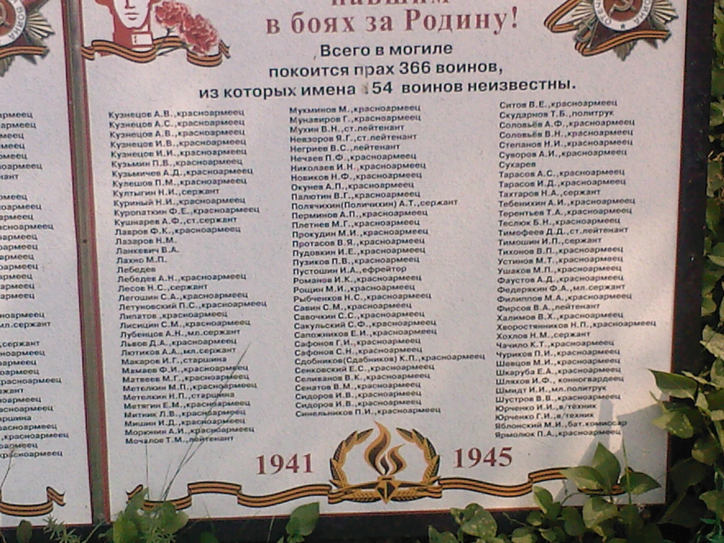 Воинское захоронение у колокольни в селе Лунево. A_aaau19
