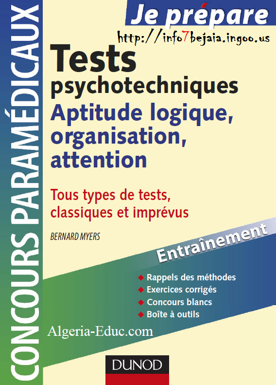 Livre tests psychotechniques Testps10