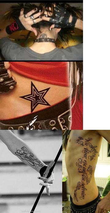 Bill Kaulitz, un mapa completo de los tatuajes Dibujo30