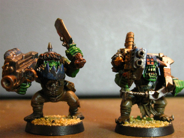 Some of me ork models Lootas10