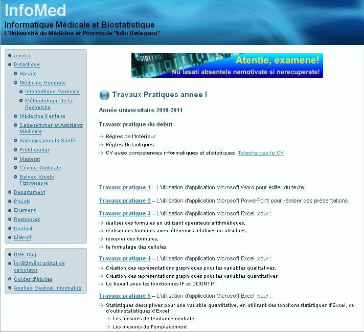 Travaux Pratiques annee I  Info210