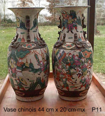 Paire de Vase balustre Chinois Vases310