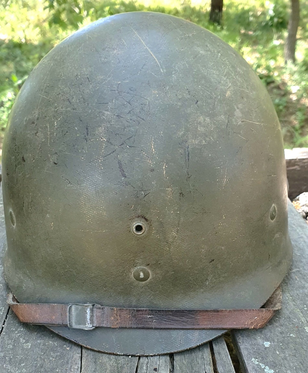 Combat à Saint-Aygulf (83): Casque US M1 de la 45th division US. 15-16 Aout 1944 20240546