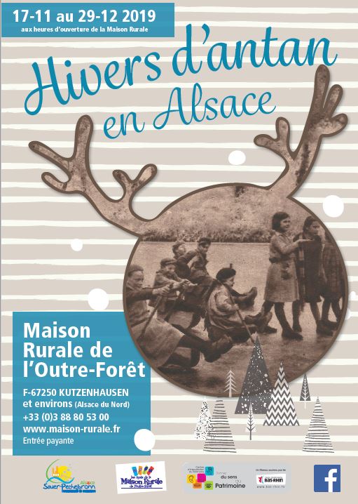 Expo Hivers d'antan en Alsace : Maison rurale de l'Outre-Forêt (17-11 au 29-12-2019) Affich10