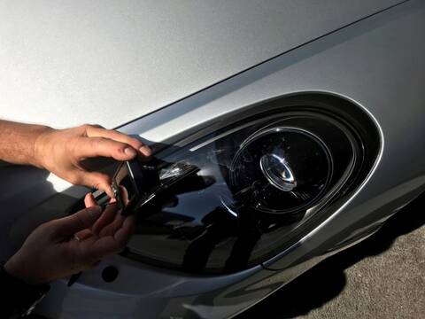 Remplacer le boîtier de phare pour Porsche Cayman 981 2013-2016 Verre de  voiture Capuchons de lentille Couverture de phare Lumière Coque d'abat-jour  transparente