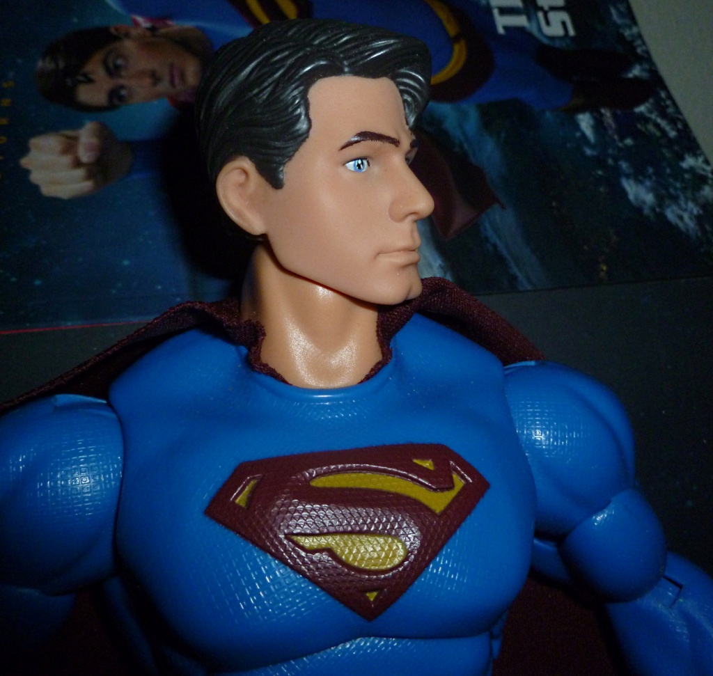 Superman Returns Action Figure Mattel Movie Hyperposeable SUPERMAN 14  Deluxe