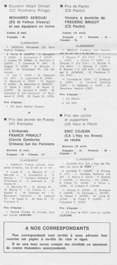 Coureurs et Clubs de juillet 1981 à juillet 1983 - Page 14 04611