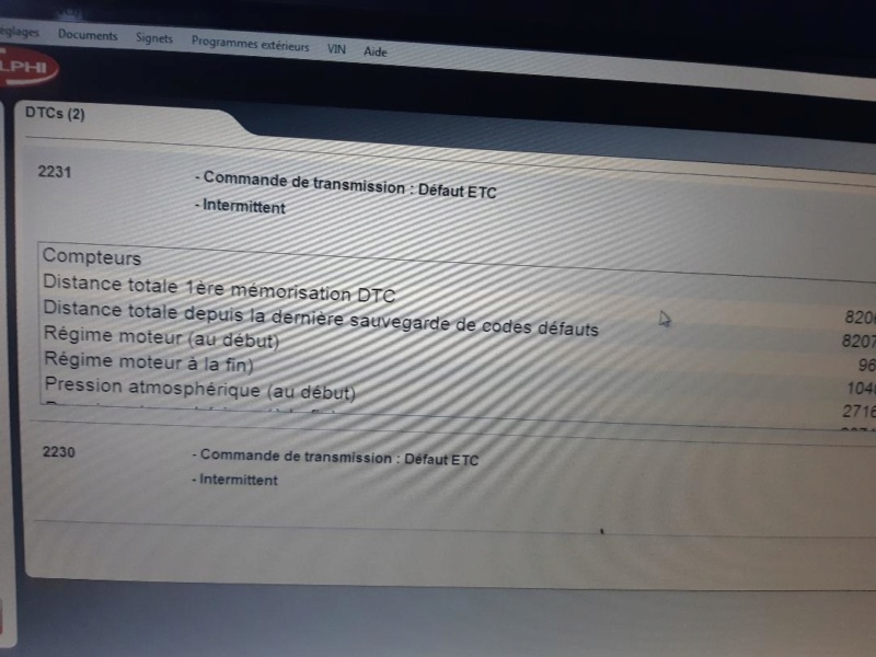 ESP pas disponible pour l