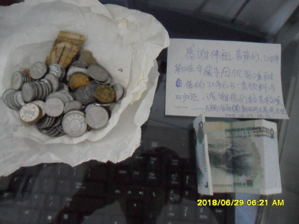 无锡洛社镇新开河村王巷1号王坚游华藏寺等地(借了华藏寺1盒过期饮料及近30元钱) Sam_2611