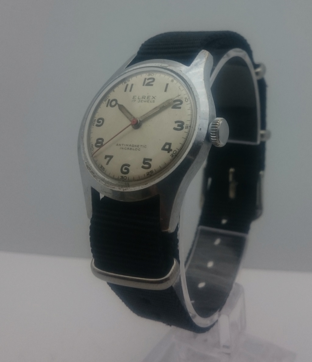 [Vendido] Relógio Vintage ELREX - Military Type ( A. SHILD 1187) - 17Rubís  - 31mm : 100% OK & Original 0313