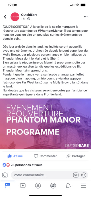manor - Grande Réouverture de Phantom Manor [Frontierland - 30 avril 2019] - Page 9 Img_4110