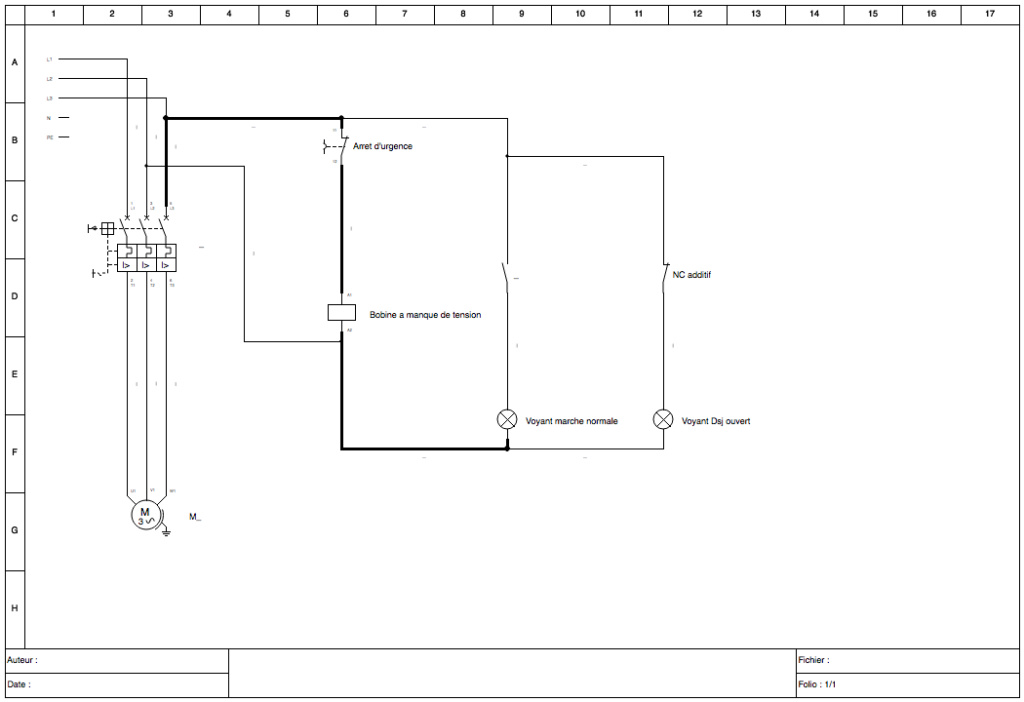 Câblage bobine manque de tension et disjoncteur Schema10