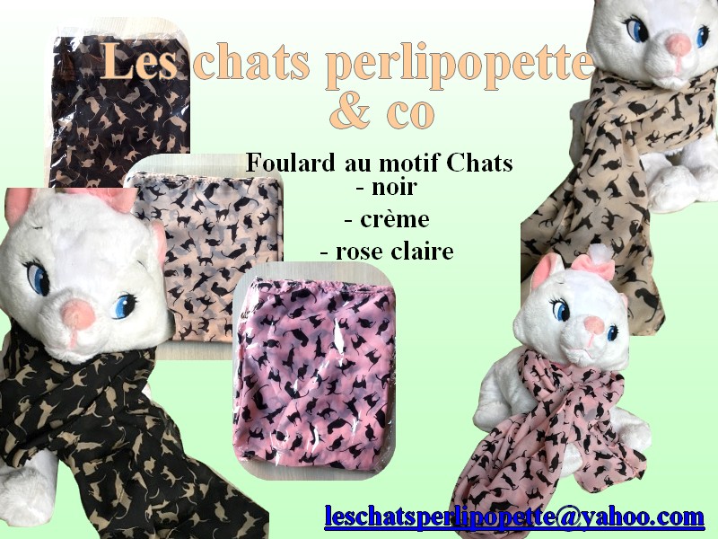 Foulard motif chats Foular10