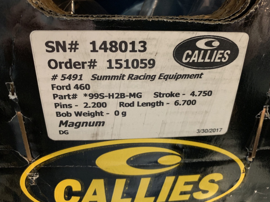 New Callies Magnum 4.75 crankshaft 98c8ef10
