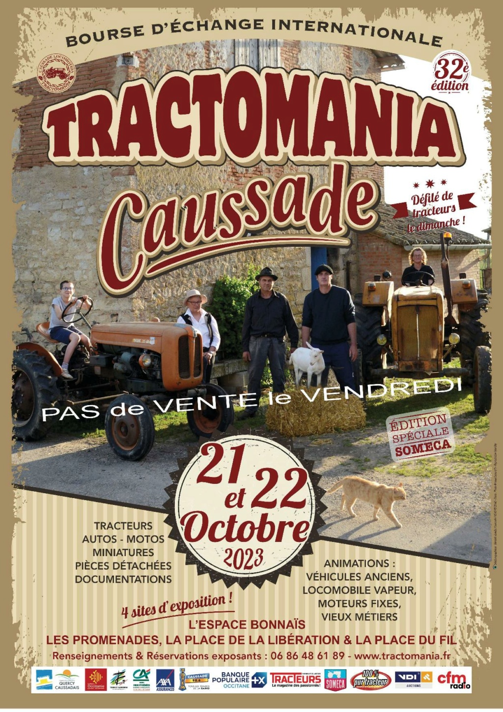 2023/10/21 & 22 - Tractomania à Caussade (82) Affich13