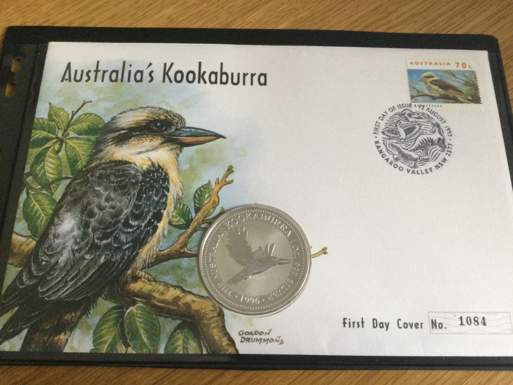 First day Kookaburra Coin and Stamp 00150b10