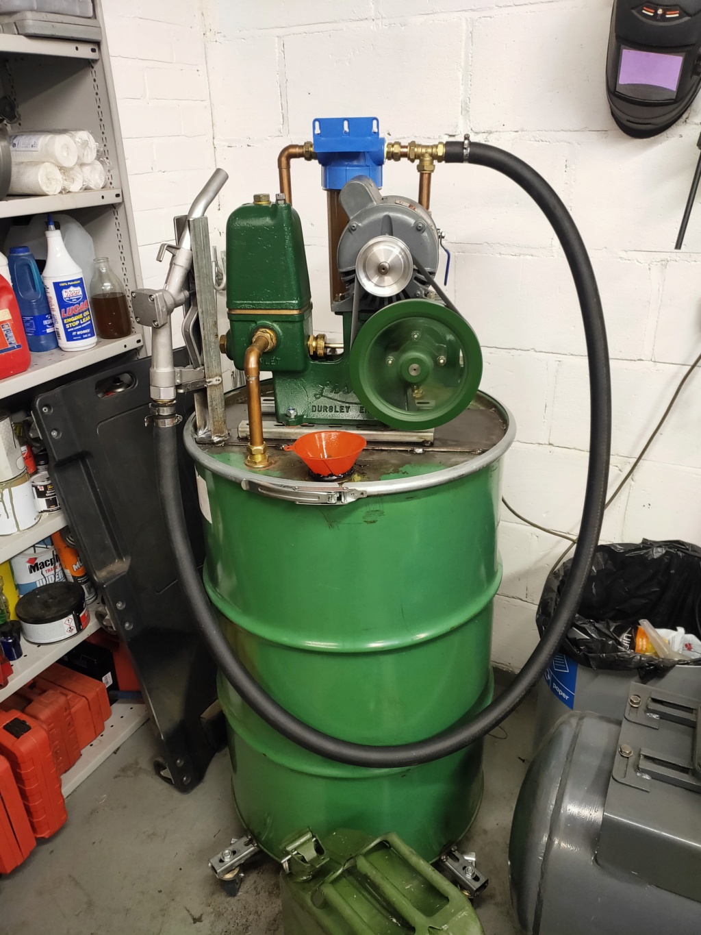 Lister powered WVO waste vegetable oil processor  Img20212