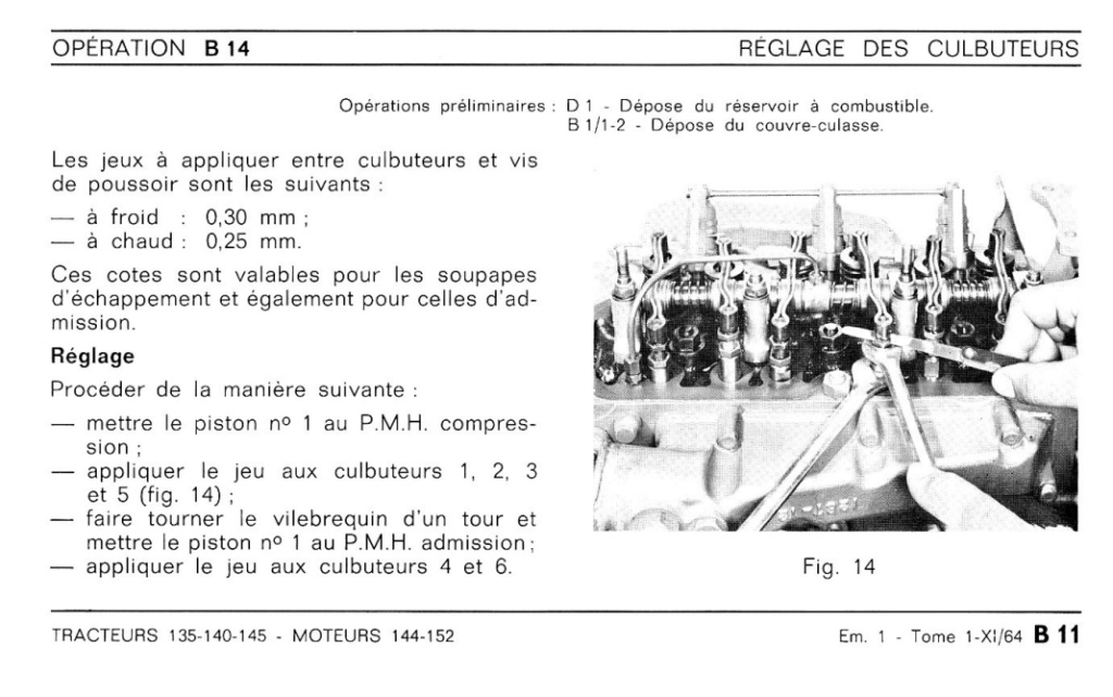 Réglage culbuteur MF 135 - PMH Culbut11