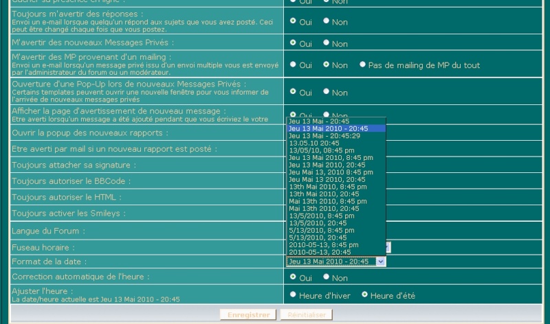 Comment modifier le format de la date Prafar11