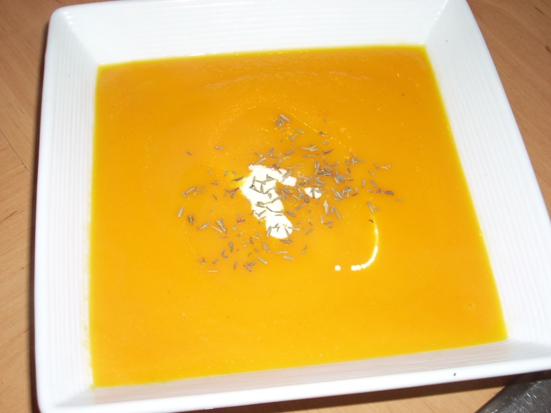 Creme de carottes -oranges au cumin 02-02-10