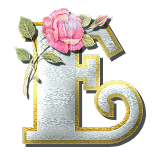 alphabet complet avec des fleurs E304