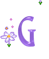 alphabet complet avec des fleurs G22