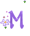 alphabet complet avec des fleurs M58