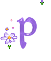 alphabet complet avec des fleurs P34