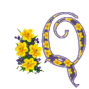 alphabet complet avec des fleurs Q32