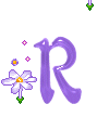 alphabet complet avec des fleurs R38