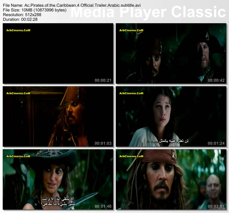 مترجم تريلر فيلم Pirates of the Caribbean On Stranger Tide 2011 تحميل بجودة ديفيدي "قراصنة الكاريبي 4" Official Trailer الجزء الرابع على اكثر من رابط من منتدى كشكول  Thumb116