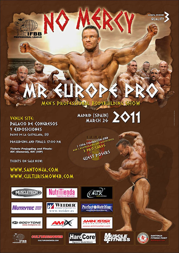 Mr Europe Pro 2011 (26 Mars) Poster15