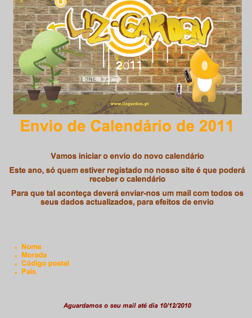 2011 - Calendários 2011 - Lizgarden Pictur14
