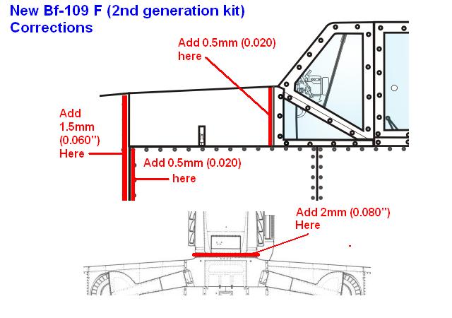 Bf-109 F 1/32 Hasegawa: Corrections? Bf-10910