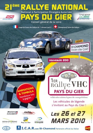 Rallye Pays du Gier (Rhones Alpes-42) [27&28 mars] Affich13