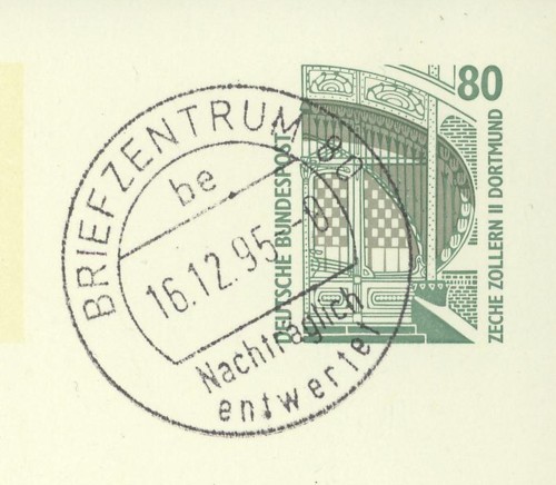 Nachträglich entwertet - Stempel aus Deutschland Briefz10