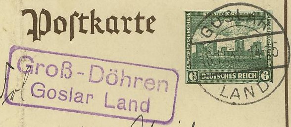 Deutschland  -  Landpoststempel (Poststellenstempel) Groay_11