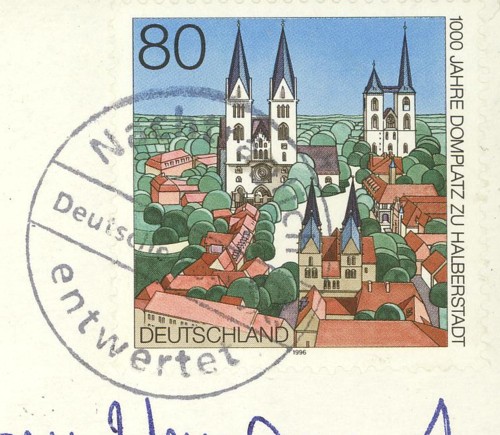 Nachträglich entwertet - Stempel aus Deutschland Schwar11