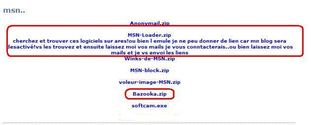 bazooka msn piratage