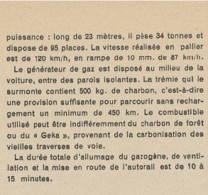 autorail à gazogène région Ouest SNCF Notre Métier mai 1938 Autora16