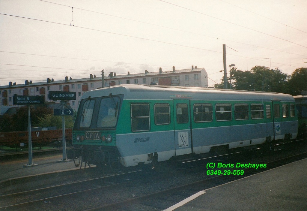 Guingamp 18 mai 1990 inauguration autorail A2E Autora18