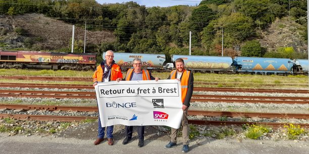 Brest port retour du fret ferroviaire graines de colza Bunge Brest_85