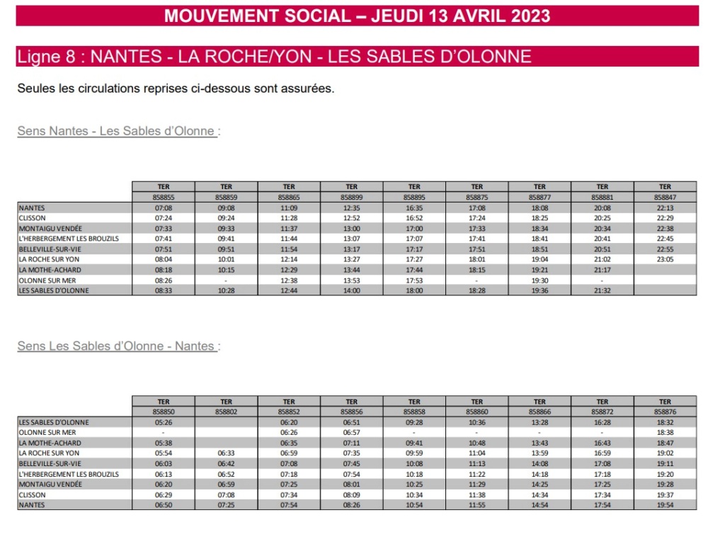 Greve jeudi 13 avril 2023 TER Pays de la Loire Capt1257
