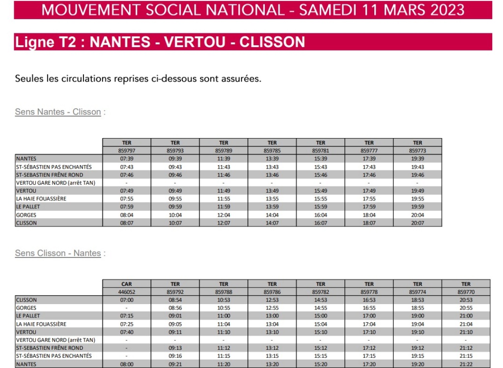 Programme TER Pays de la Loire samedi 11 mars 2023 Captu527