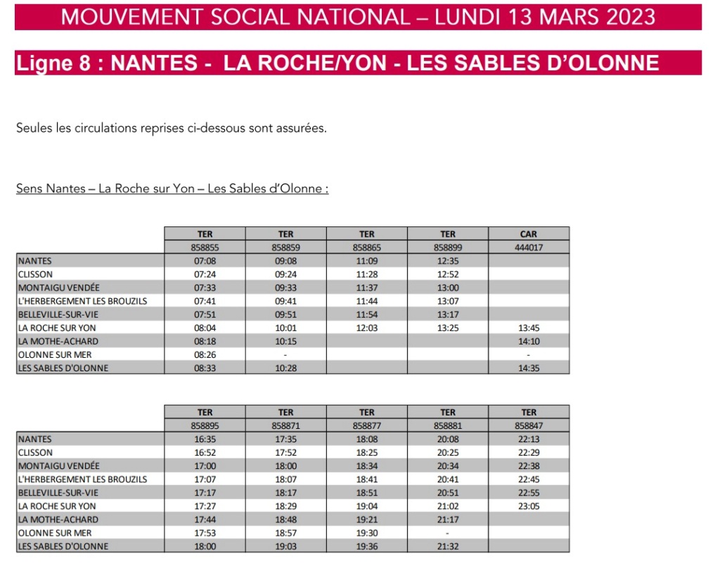 TER Pays de la Loire Programme du lundi 13 mars 2023 Captu580