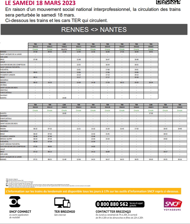 TER Bretagne prévisions samedi 18 mars 2023 Captu727