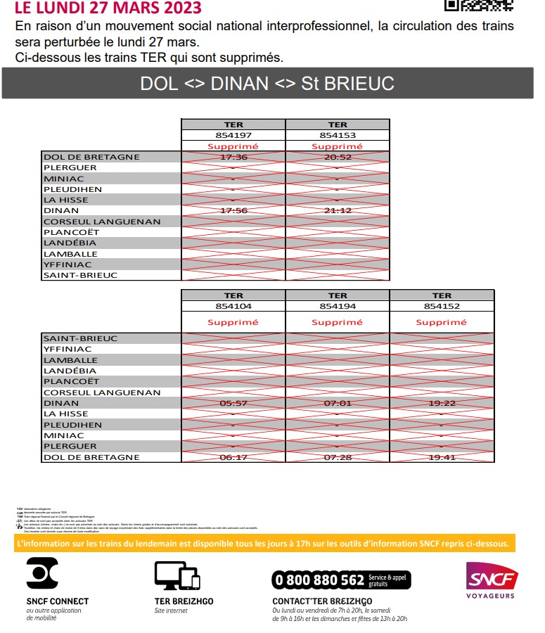 TER Bretagne lundi 27 mars 2023 Captu978