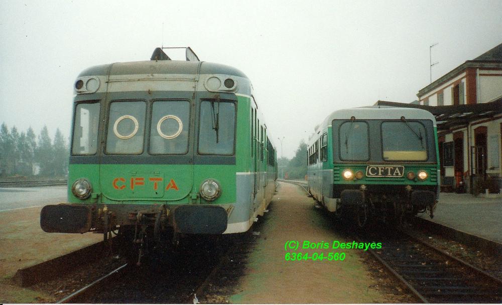 Guingamp 18 mai 1990 inauguration autorail A2E Carhai30