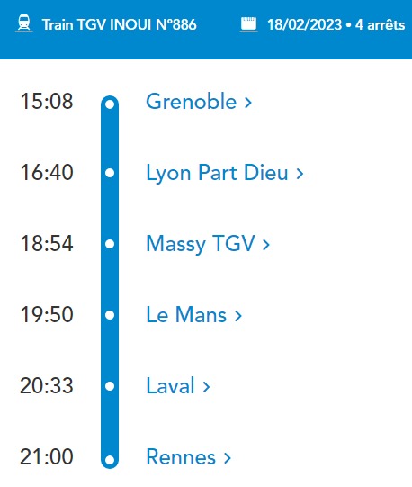 TGV Neige 18 25 février 2023 retour Alpes vers Bretagne Grenob10